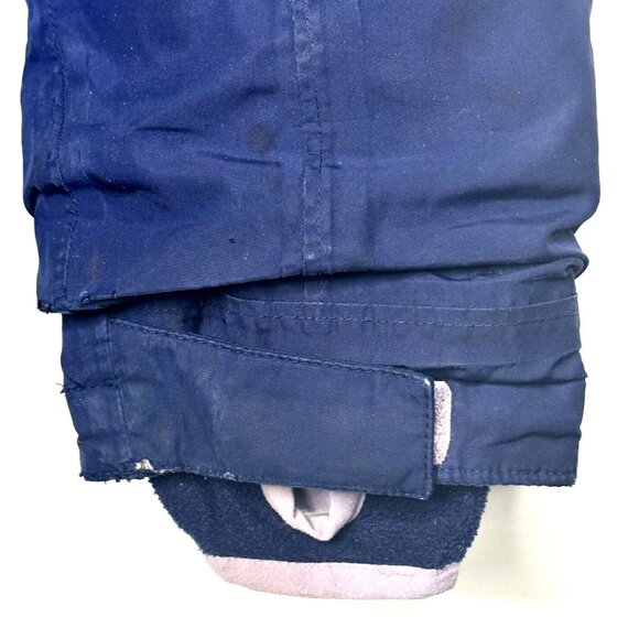 Lands End Kids Jacket Down Filled Sherpa Lined Hooded Grow-A-Long Coat Blue L - Picture 6 of 16